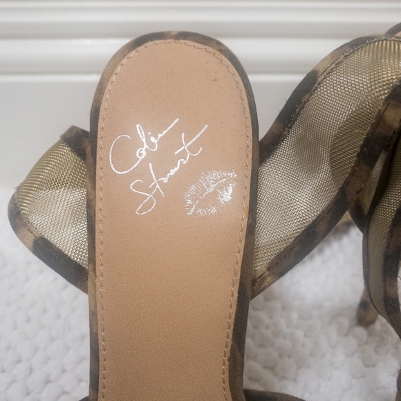 Colin Stuart Victoria Secret Leopard Print Platform Heels Size 6 - Picture 5 of 6